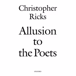 ISBN Allusion to the Poets, Anglais, Livre broché, 352 pages
