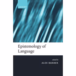 ISBN Epistemology of Language, Anglais, Couverture rigide, 552 pages