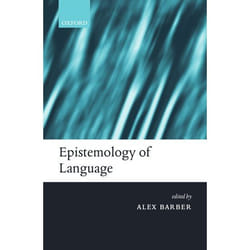 ISBN Epistemology of Language Couverture rigide