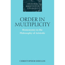 ISBN Order in Multiplicity ( Homonymy in the Philosophy of Aristotle ) Couverture rigide