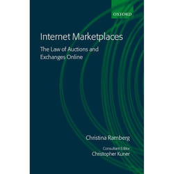 ISBN Internet Marketplaces ( The Law of Auctions and Exchanges Online ) livre
