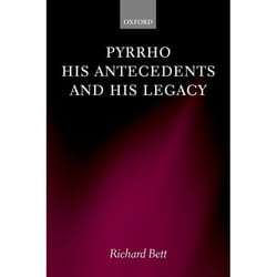 ISBN Pyrrho his Antecedents and his Legacy Couverture rigide