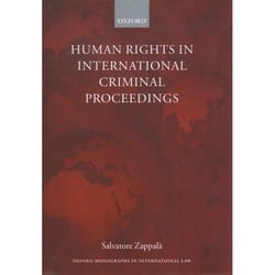 ISBN Human Rights in International Criminal Proceedings