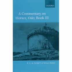 ISBN A Commentary on Horace: Odes Book III, Anglais, Livre broché, 420 pages