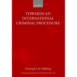 ISBN Towards an International Criminal Procedure Couverture rigide