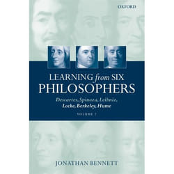 ISBN Learning from Six Philosophers Volume 2 ( Descartes Spinoza Leibniz Locke Berkeley Hume ) livre Anglais Couverture rigide 396 pages