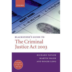 ISBN Blackstone's Guide to the Criminal Justice Act 2003 livre