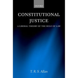 ISBN Constitutional Justice ( A Liberal Theory of the Rule of Law ) Couverture rigide