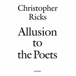 ISBN Allusion to the Poets, Anglais, Couverture rigide, 356 pages