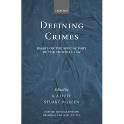 ISBN Defining Crimes ( Essays on The Special Part of the Criminal Law ) livre