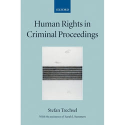 ISBN Human Rights in Criminal Proceedings Couverture rigide