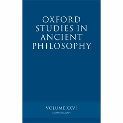 ISBN Oxford Studies in Ancient Philosophy XXVI ( Summer 2004 ), Anglais, Livre broché, 388 pages