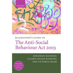 ISBN Blackstone's Guide to the Anti-Social Behaviour Act 2003 livre