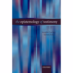 ISBN The Epistemology of Testimony, Anglais, Couverture rigide, 322 pages