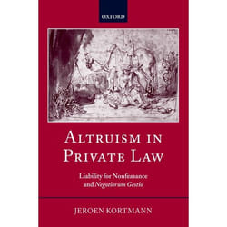 ISBN Altruism in Private Law ( Liability for Nonfeasance and Negotiorum Gestio ) livre