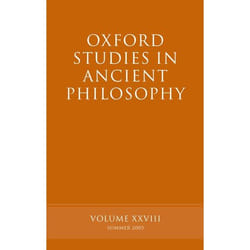 ISBN Oxford Studies in Ancient Philosophy XXVIII ( Summer 2005 )