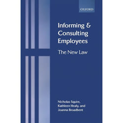 ISBN Informing and Consulting Employees ( The New Law ) livre