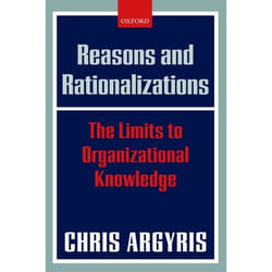 ISBN Reasons and Rationalizations ( The Limits to Organizational Knowledge ) livre Anglais Couverture rigide 252 pages