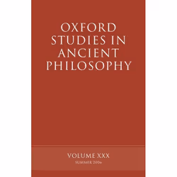 ISBN Oxford Studies in Ancient Philosophy XXX ( Summer 2006 ), Anglais, Livre broché, 416 pages