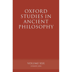 ISBN Oxford Studies in Ancient Philosophy XXX ( Summer 2006 )