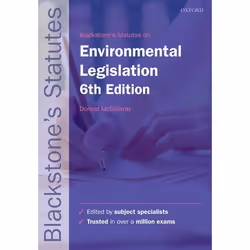 ISBN Blackstone's Environmental Legislation, Donald McGillivray, unisexe, Oxford University Press, 31/08/2006, 1 pièce(s)
