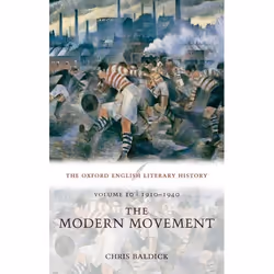 ISBN The Oxford English Literary History ( Volume 10: 1910-1940: The Modern Movement ), Anglais, Couverture rigide