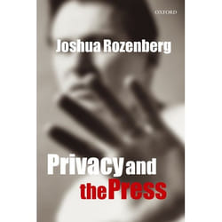 ISBN Privacy and the Press Couverture rigide