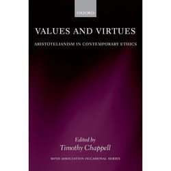 Values And Virtues, Mind Association Occasional Series