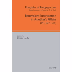 ISBN Principles of European Law ( Benevolent Intervention in Another's Affairs ), 450 pages