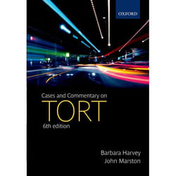 ISBN Cases and Commentary on Tort livre