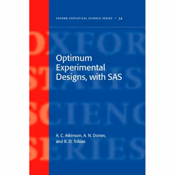 ISBN Optimum Experimental Designs With SAS, Anglais, Livre broché