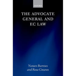 ISBN The Advocate General and EC Law livre