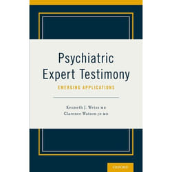 ISBN Psychiatric Expert Testimony: Emerging Applications 208 pages Anglais