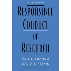 ISBN Responsible Conduct of Research, Adil E. Shamoo, David B. Resnik, 360 pages, Anglais, Oxford University Press, 05/02/201 ...
