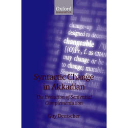 ISBN Syntactic Change in Akkadian ( The Evolution of Sentential Complementation ) Couverture rigide