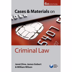 ISBN Cases and Materials on Criminal Law, 750 pages