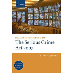 ISBN Blackstone's Guide to the Serious Crime Act 2007 livre