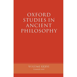 ISBN Oxford Studies in Ancient Philosophy ( Volume XXXIV ) Couverture rigide