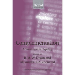 ISBN Complementation ( A Cross-Linguistic Typology ) Couverture rigide