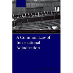 ISBN A Common Law of International Adjudication Couverture rigide