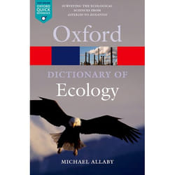 ISBN A Dictionary of Ecology livre