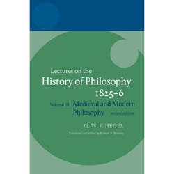 ISBN Hegel: Lectures on the History of Philosophy ( Volume III: Medieval and Modern Philosophy Revised Edition ) livre