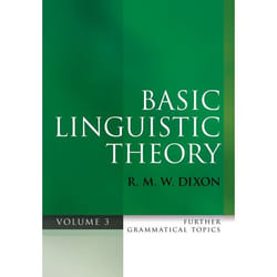 ISBN Basic Linguistic Theory Volume 3 ( Further Grammatical Topics ) Couverture rigide