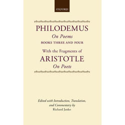 Philodemus, on Poems, Books 3-4, Philodemus Translation Series