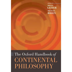 ISBN The Oxford Handbook of Continental Philosophy Couverture rigide