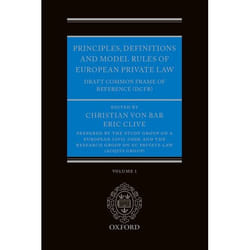 Principles, Definitions and Model Rules of European Private Law