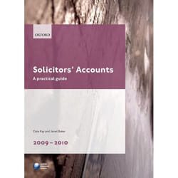 ISBN Solicitors' Accounts 2009-2010 ( A Practical Guide ) livre