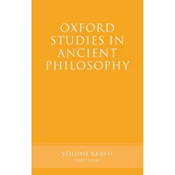 ISBN Oxford Studies in Ancient Philosophy Volume 37, Anglais, Couverture rigide, 310 pages
