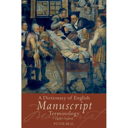 ISBN A Dictionary of English Manuscript Terminology ( 1450 to 2000 ) Couverture rigide