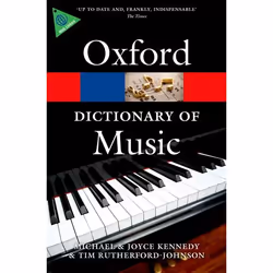 ISBN The Oxford Dictionary of Music, 976 pages